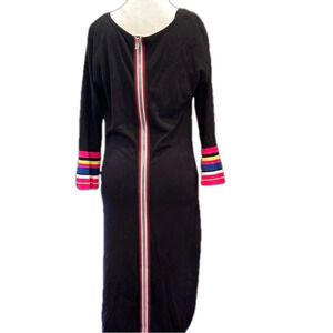 M Hilary Radley for Katherine Barclay light knit stretch midi with back faux zip